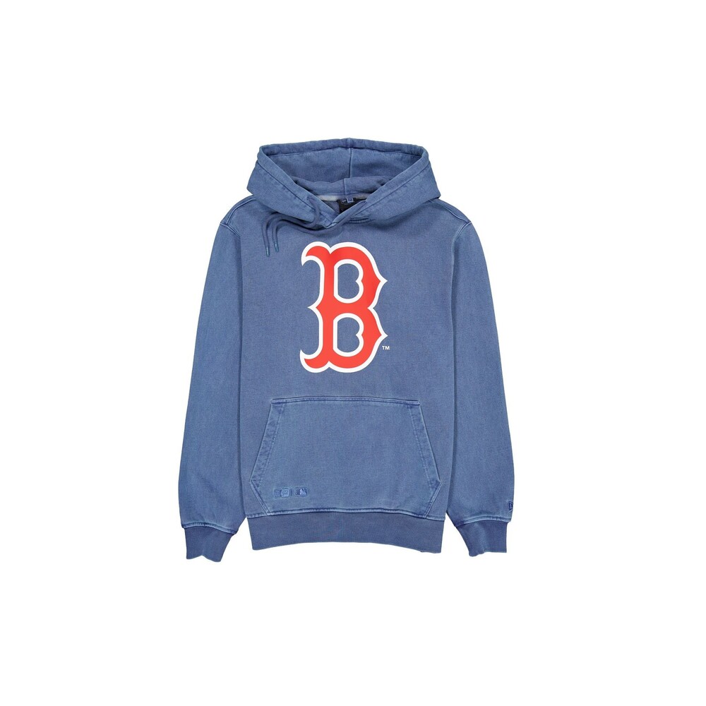 New Era Boston Red Sox Pigment Logo Dress Blues Hoodie - Size L